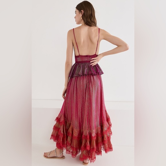Rococo Sand Emi Layered Metallic Maxi Dress NWT - Picture 3 of 16